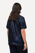 Paillet t-shirt i oversize med V-udskæring