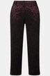 Jacquard broek, bloemenpatroon, smalle pijpen