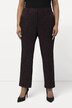 Jacquard broek, bloemenpatroon, smalle pijpen