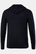 Sweat-shirt à capuche JP 1880, pull en maille avec motif torsadé. Jusqu'au 7 XL.
