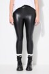 Legging, gecoat, elastisch, elastische tailleband