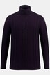 Rollkragenpullover, Wollmix, vorne Zopfmuster