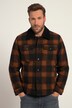 Jacket, outdoor, wool look, corduroy collar, button placket, breast pockets, up to 8 XL