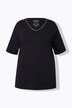 T-shirt à coupe évasée. Col en V et manches courtes