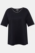 T-shirt à coupe évasée. Col en V et manches courtes
