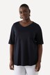 T-shirt à coupe évasée. Col en V et manches courtes