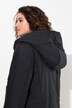 HYPRAR puffer-mantel, 2-weg zipper, opstaande kraag, gerecycled