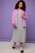 Chemise oversize à manches longues, ourlet plus long dans le dos