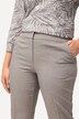 Pantalon Sophie chiné, jambe droite. Pinces et taille confortable.