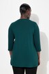T-shirt manches 3/4, décolleté rond et profond