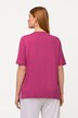 T-shirt, dobbeltlag foran, V-udskæring, korte ærmer