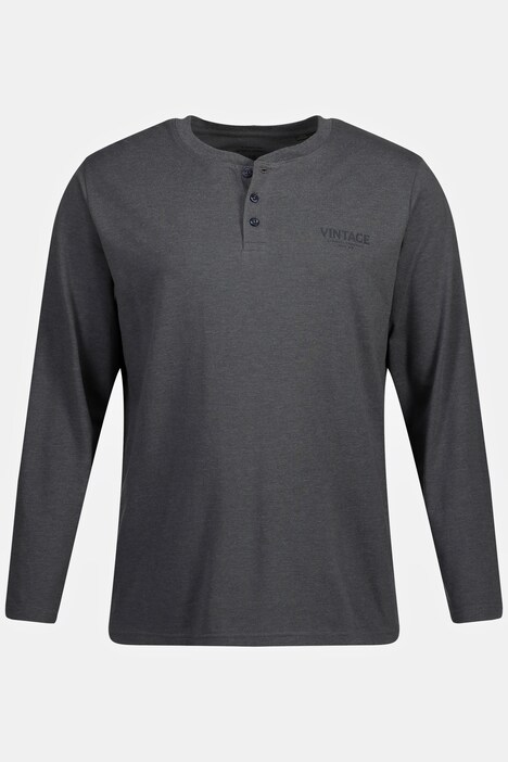 Schlafanzug, Homewear, OEKO-TEX, Zweiteiler, Langarm-Henley, lange Hose,
