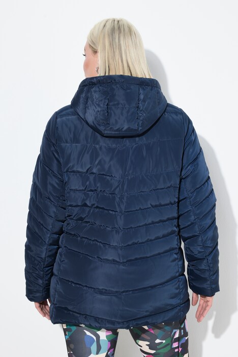 HYPRAR Steppjacke, Kapuze, wasserabweisend