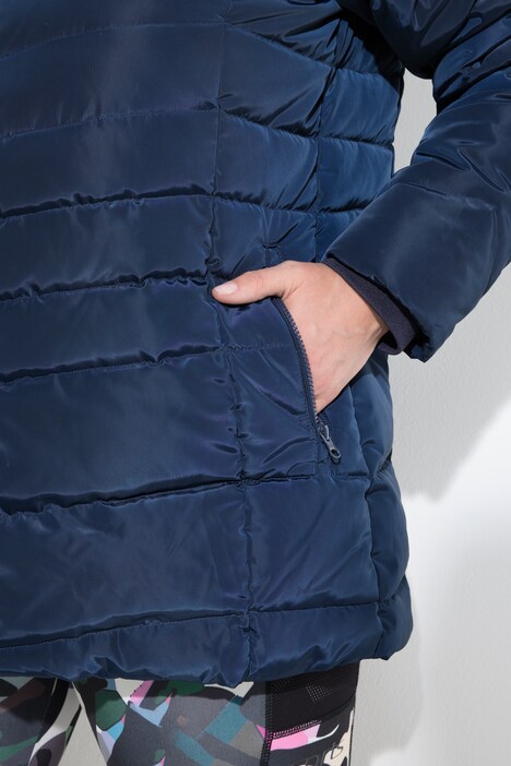 HYPRAR Steppjacke, Kapuze, wasserabweisend