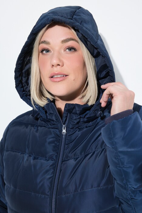 HYPRAR Steppjacke, Kapuze, wasserabweisend