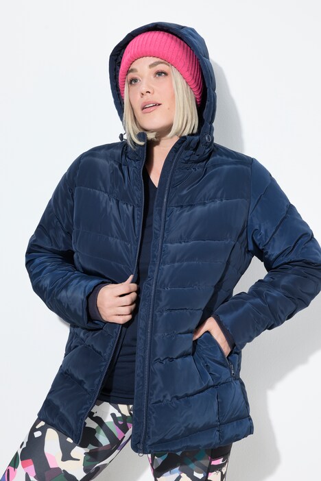 HYPRAR Steppjacke, Kapuze, wasserabweisend