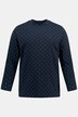 Pigiama da casa con certificazione OEKO-TEX, maglia a maniche lunghe con stampa allover e pantaloni lunghi, fino alla tg. 8XL