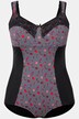 Body modellante con pied-de-poule, pizzo e coppa C-D