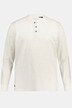 Henley, Langarm, Strukturjersey, Rundhals, Knopfleiste, bis 8 XL