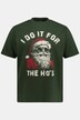 T-shirt# à manches courtes, col rond et imprimé de Noël