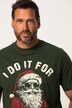 T-shirt# à manches courtes, col rond et imprimé de Noël