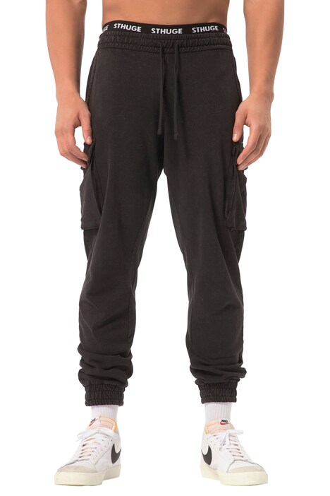 STHUGE jogging kalhoty, barvené, cargo akpsy, Basic střih, do 8XL