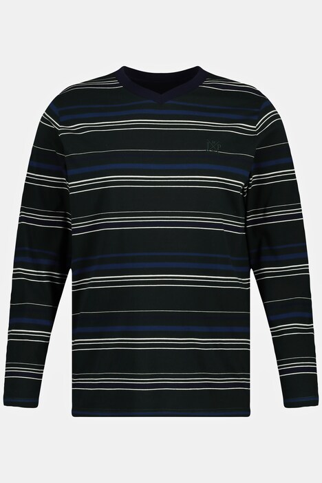Pigiama da casa con certificazione OEKO-TEX, maglia a righe e maniche lunghe