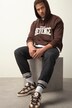 STHUGE-hettegenser, oversized, syrevasket, brysttrykk, opptil 8XL