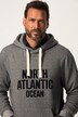 Hoodie i FLEXNAMIC® med brystprint og hætte, op til 8 XL