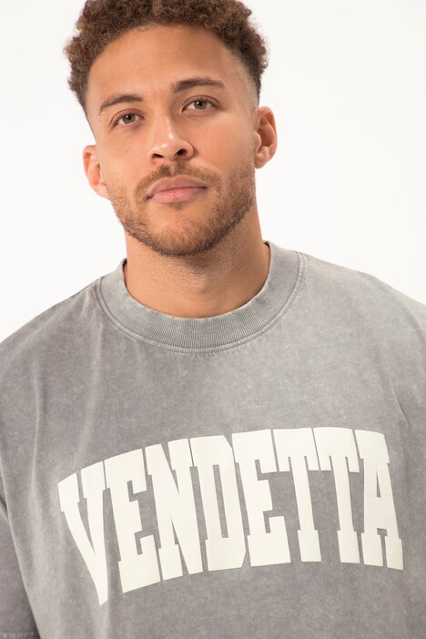 STHUGE T-Shirt, Halbarm, oversized, acid washed, bis 8 XL
