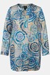 Blusa con raso, collo alto, scollo a V e maniche a 3/4