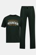 Pyjama deux pièces Homewear, T-shirt à manches courtes, qualité OEKO-TEX