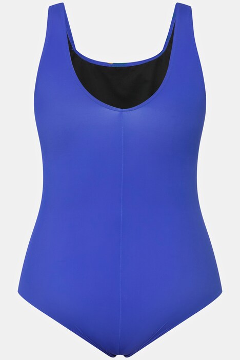Maillot de bain à rond, sans bonnets souples, motif feuilles