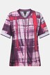 Maillot de cyclisme à manches courtes et col montant. Coupe slim, carreaux et poches.