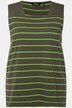 Dlouhý top, proužky, Classic, hranatý výstřih, bez rukávů