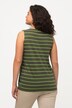 Dlouhý top, proužky, Classic, hranatý výstřih, bez rukávů