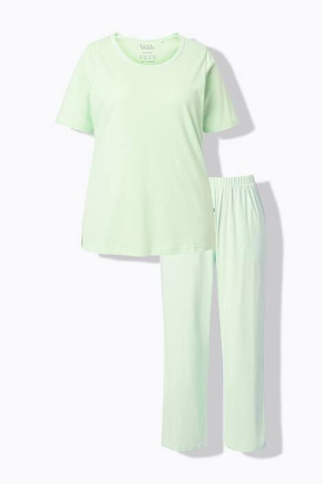 Pyjama, tweedelig, stippen, korte mouw