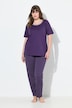 Pyjama deux pièces, pantalons à pois & T-shirt manches courtes