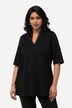 T-shirt, gobletkraag, V-hals, halve mouwen