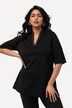 T-shirt, gobletkraag, V-hals, halve mouwen
