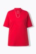 T-shirt dal taglio svasato con scollo montante e mezze maniche