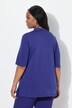 T-shirt dal taglio svasato con scollo montante e mezze maniche