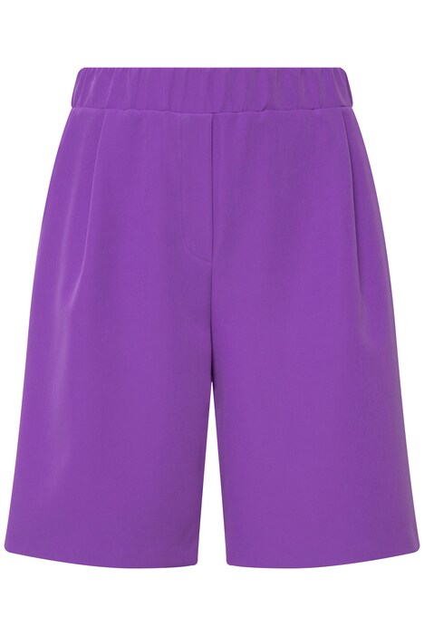 Wide Leg Elastic Waistband Bermuda Shorts