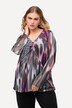 Mesh shirt, dubbellaags, V-hals, lange mouw