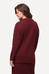 Pullover, breipatroon, opstaande kraag, lange mouwen, biologisch katoen