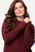 Pullover, breipatroon, opstaande kraag, lange mouwen, biologisch katoen