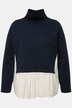 Eco Cotton Layered Sweatshirt with Peplum