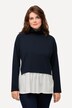 Eco Cotton Layered Sweatshirt with Peplum