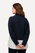 Eco Cotton Layered Sweatshirt with Peplum