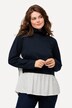 Eco Cotton Layered Sweatshirt with Peplum